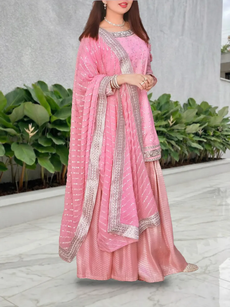 Thread and Sequin Gharara Set, photo 5 of 8