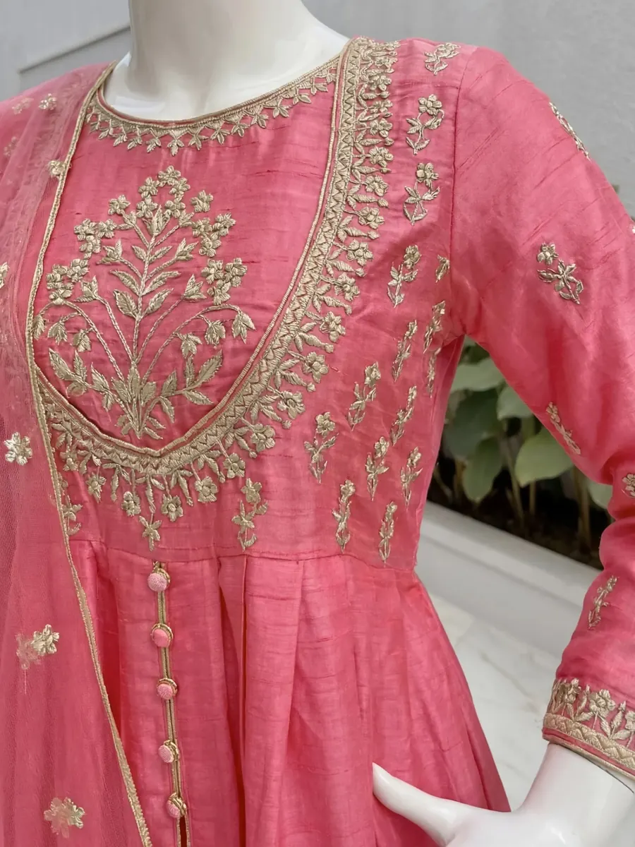 Bubblegum Raw Silk Set, photo 8 of 8
