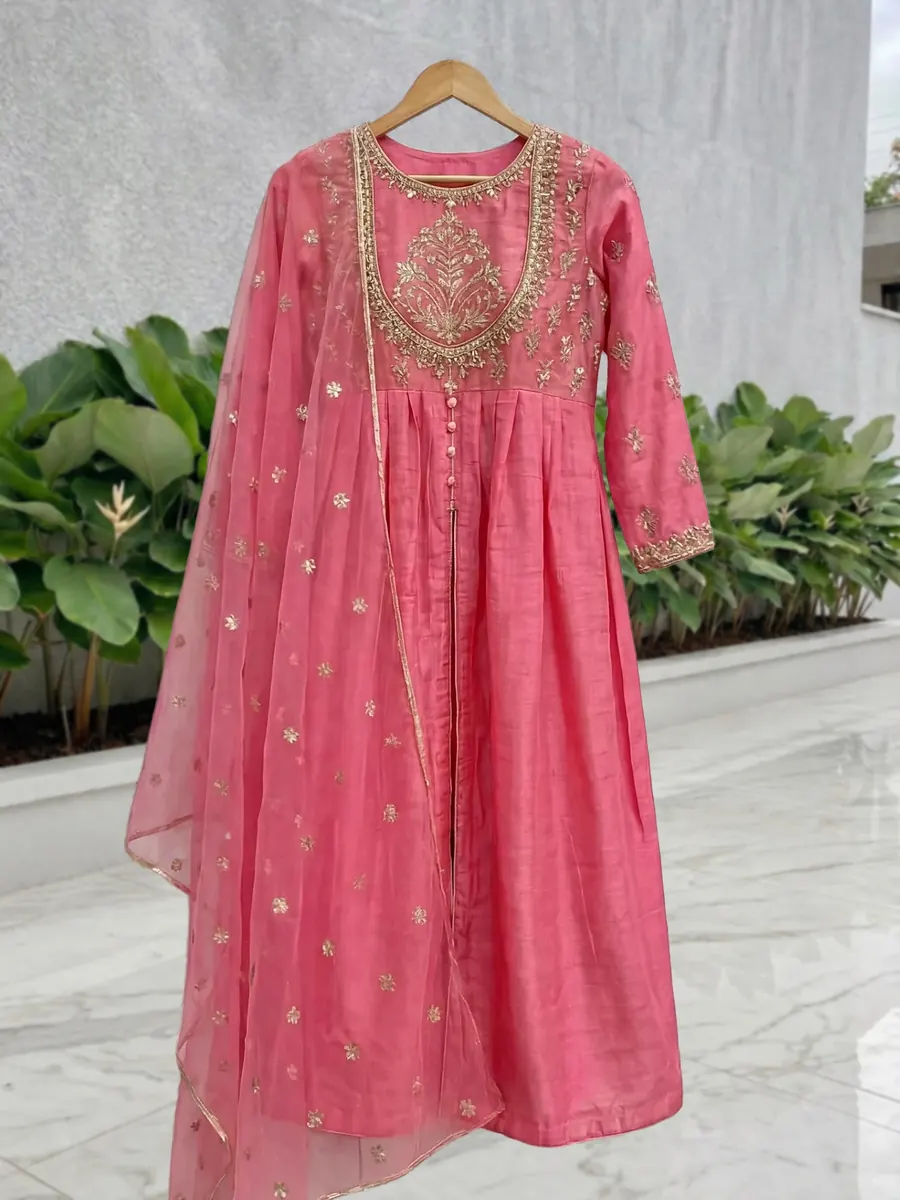 Bubblegum Raw Silk Set, photo 5 of 8