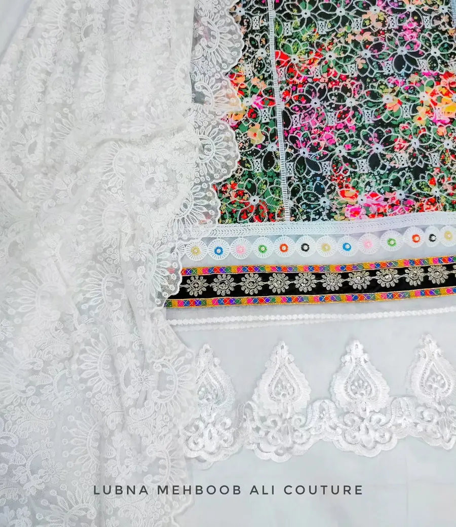 Floral Chikankari Two-Piece, photo 4 of 5