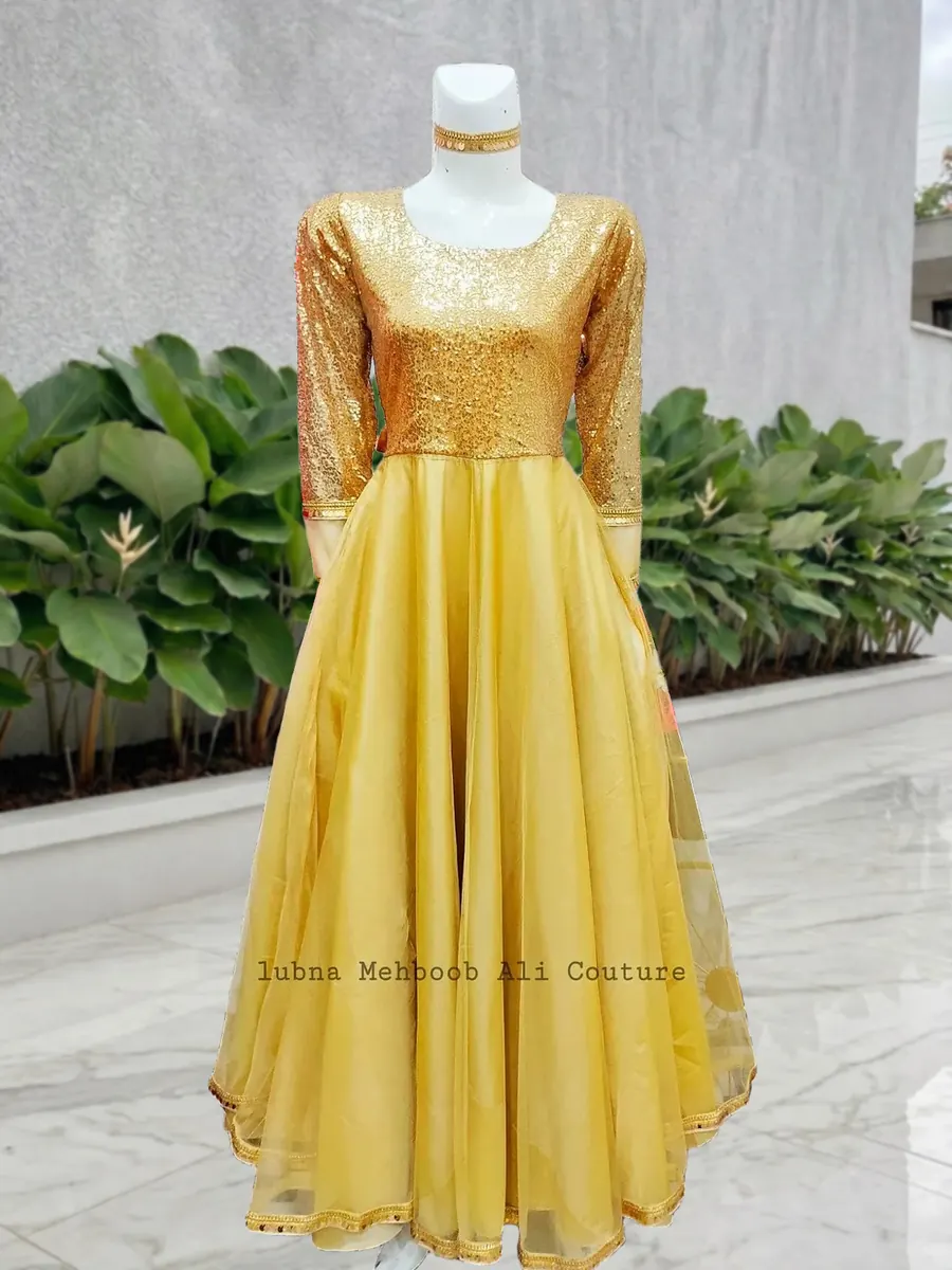 Golden Sitara Frock, photo 4 of 4