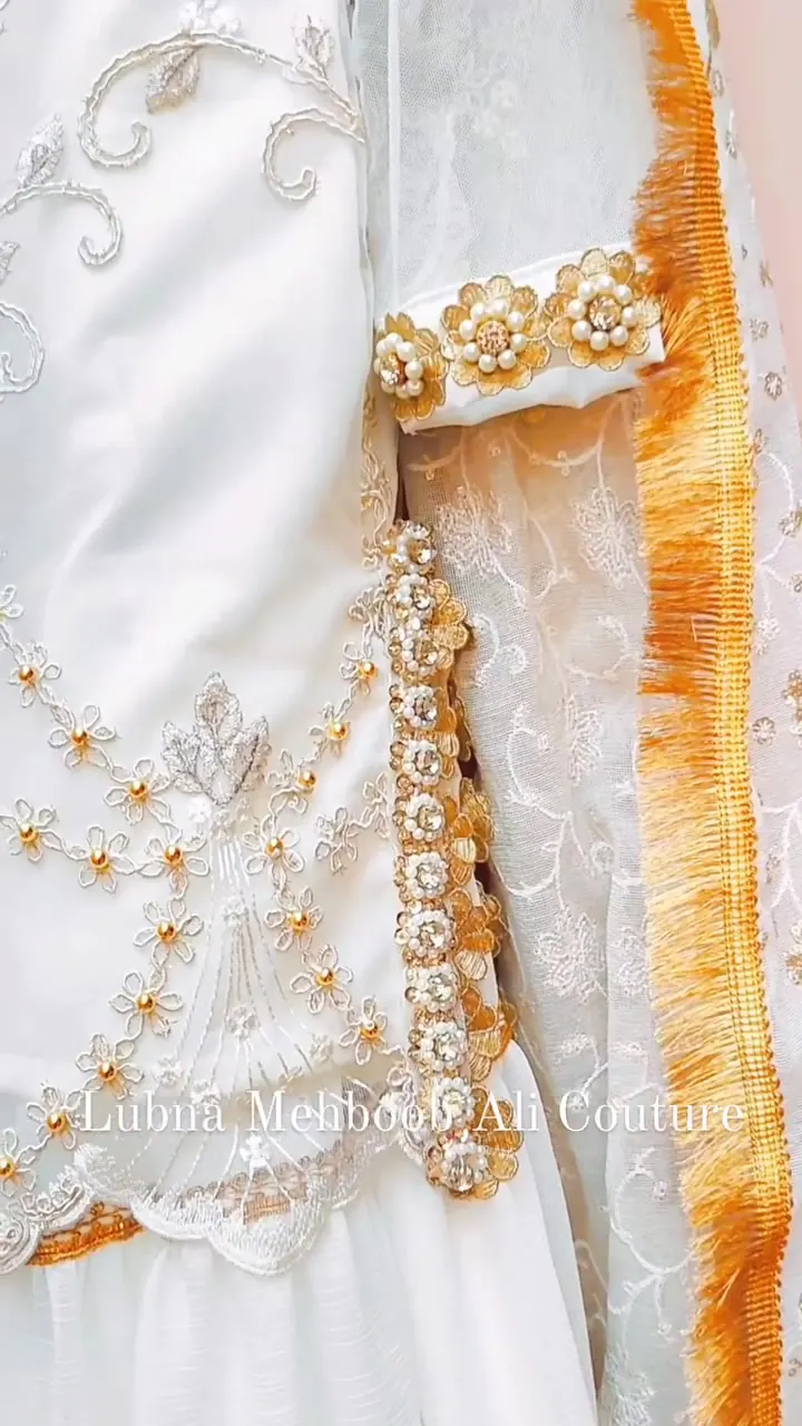 Ivory Net Gharara Set, photo 3 of 4