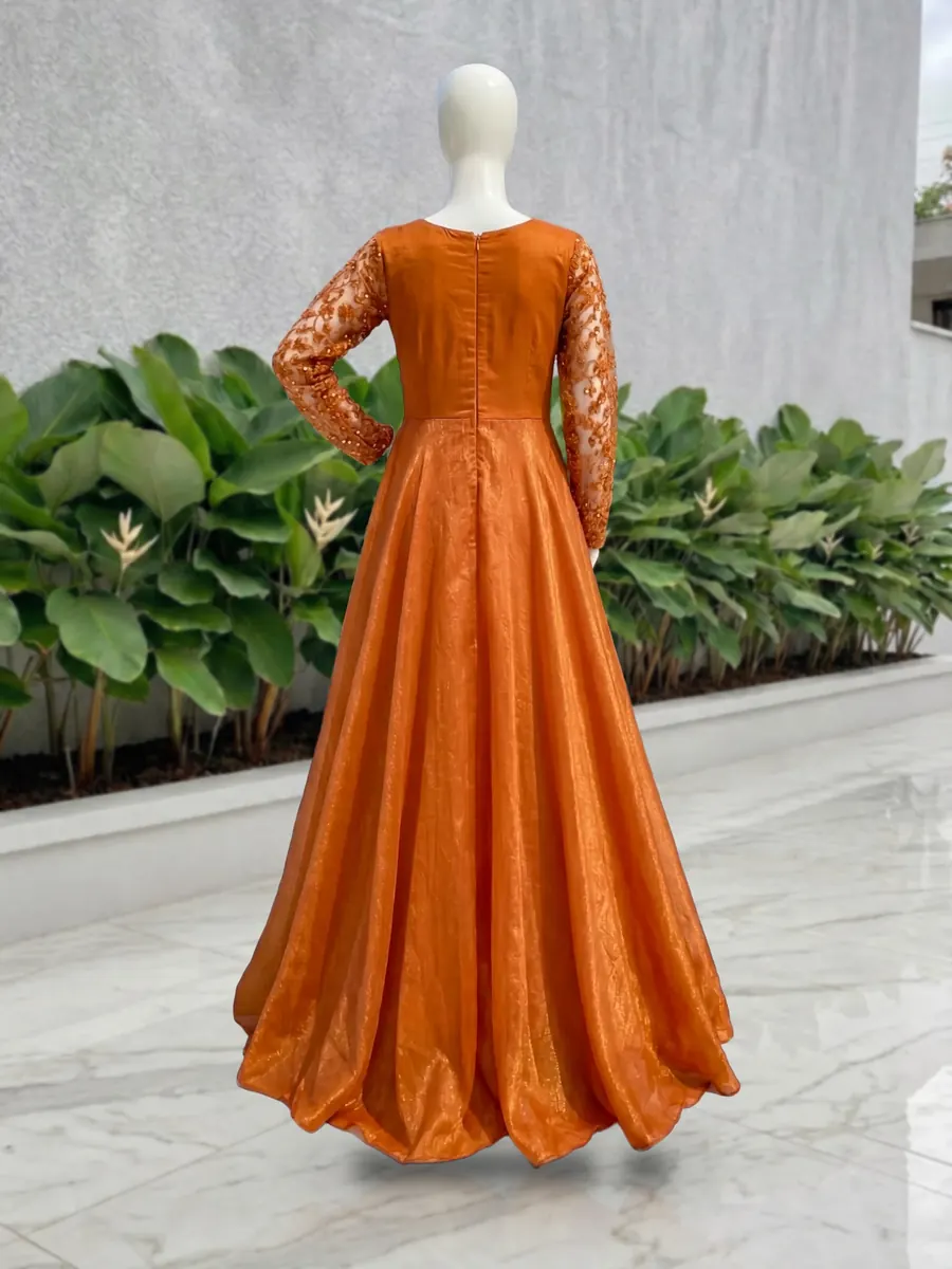 Orange Shimmer Frock, photo 3 of 8
