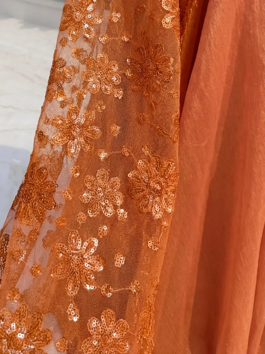 Orange Shimmer Frock, photo 7 of 8