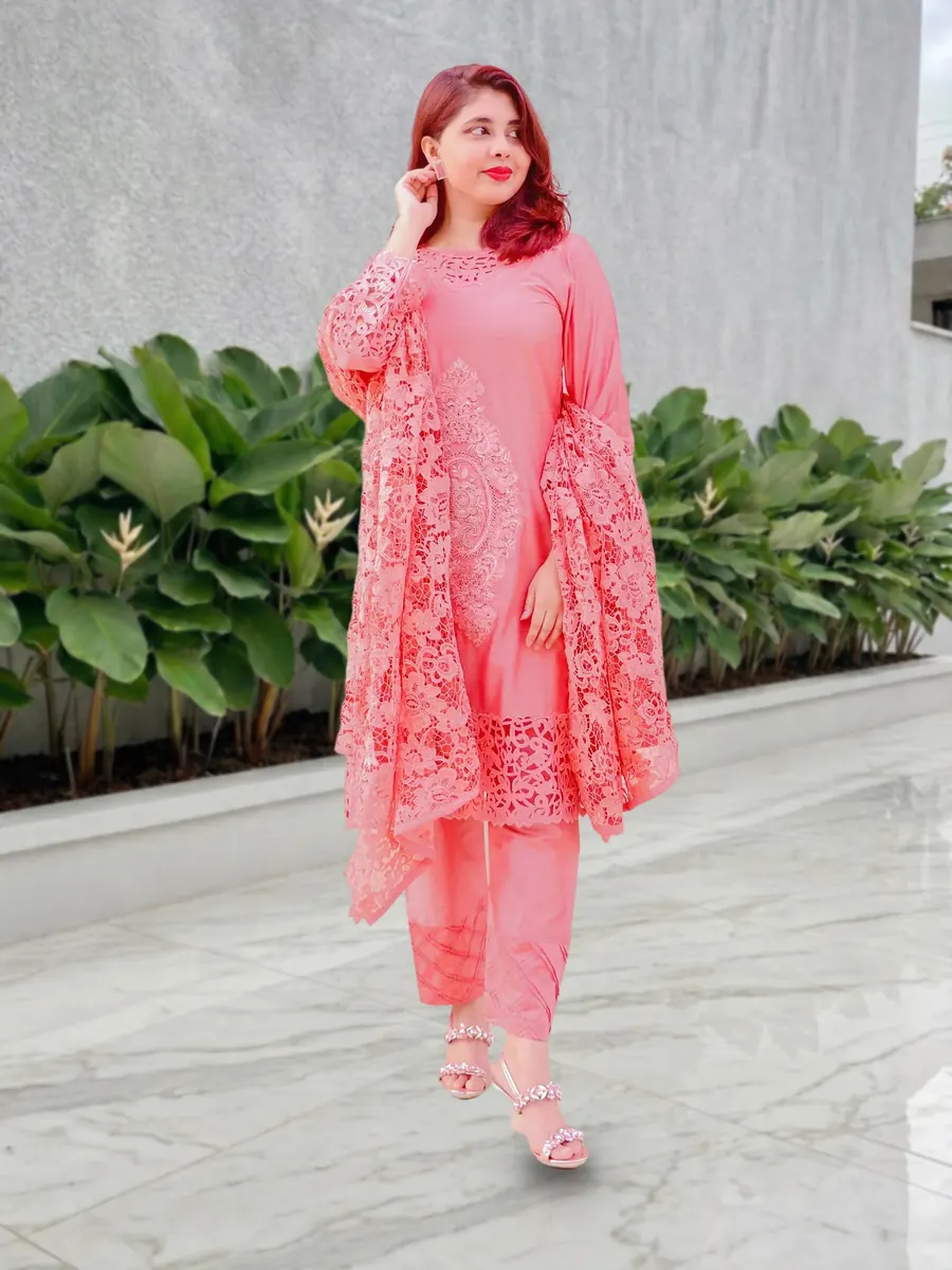 Cutwork Cotton Silk Suit, photo 2 of 10