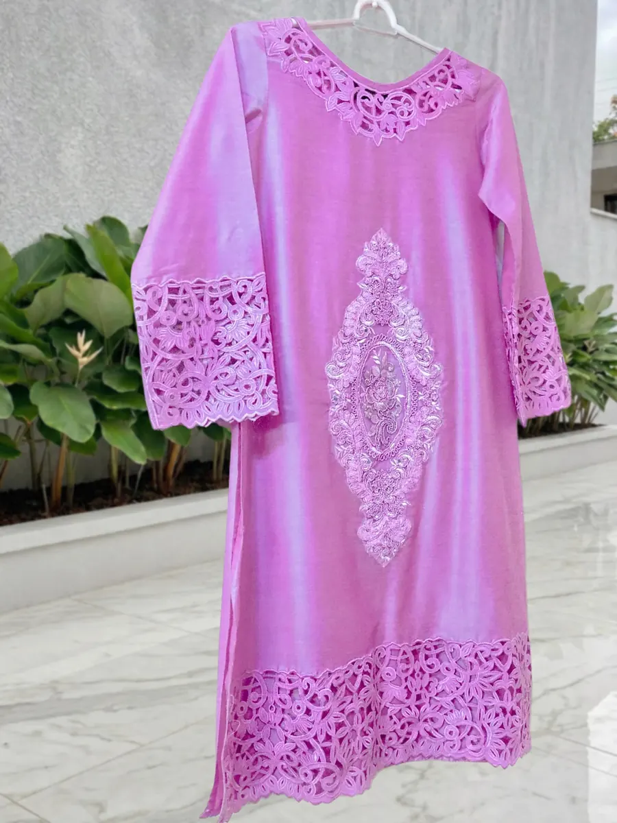 Cutwork Cotton Silk Suit, photo 7 of 10