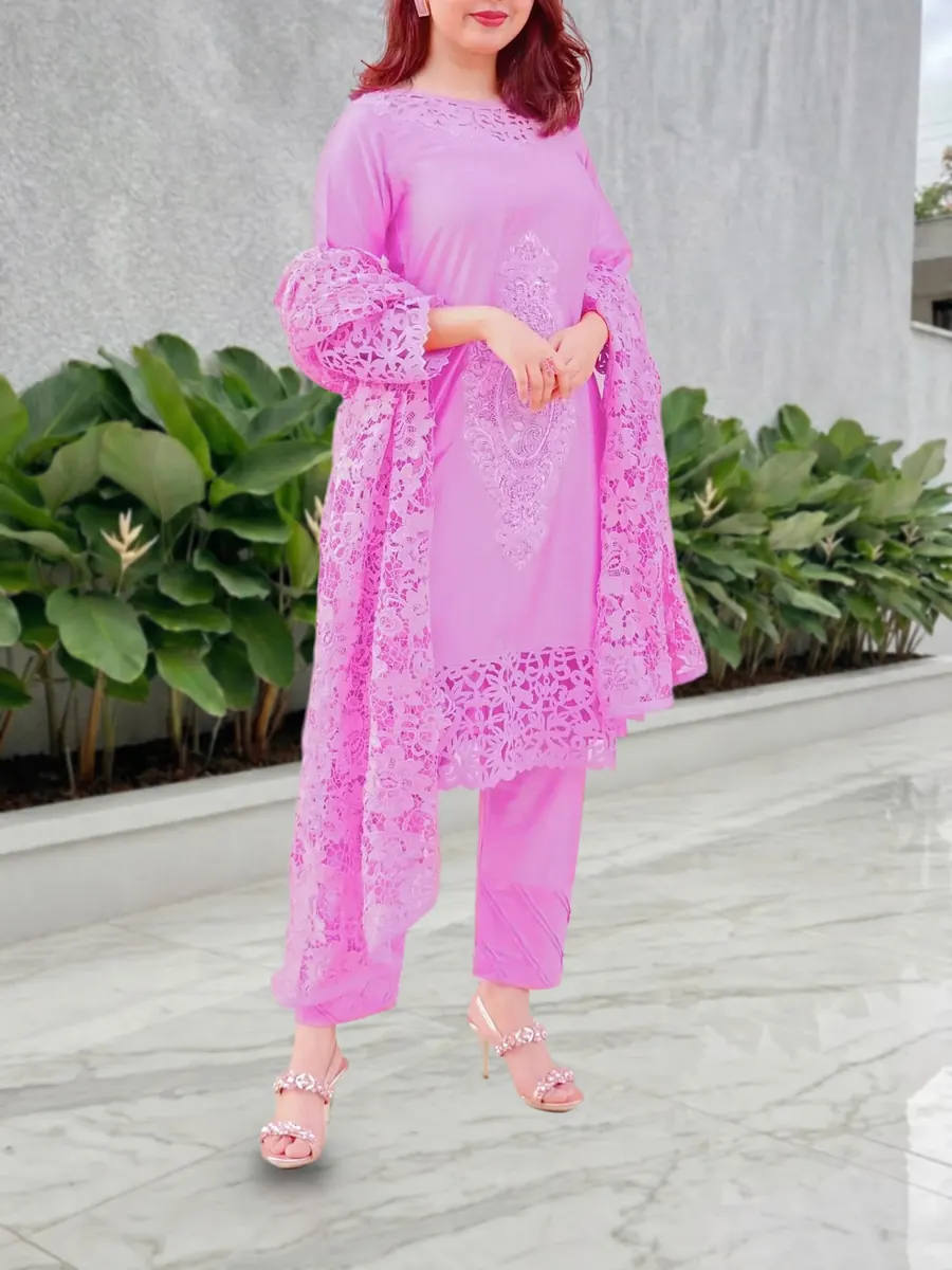 Cutwork Cotton Silk Suit, photo 8 of 10