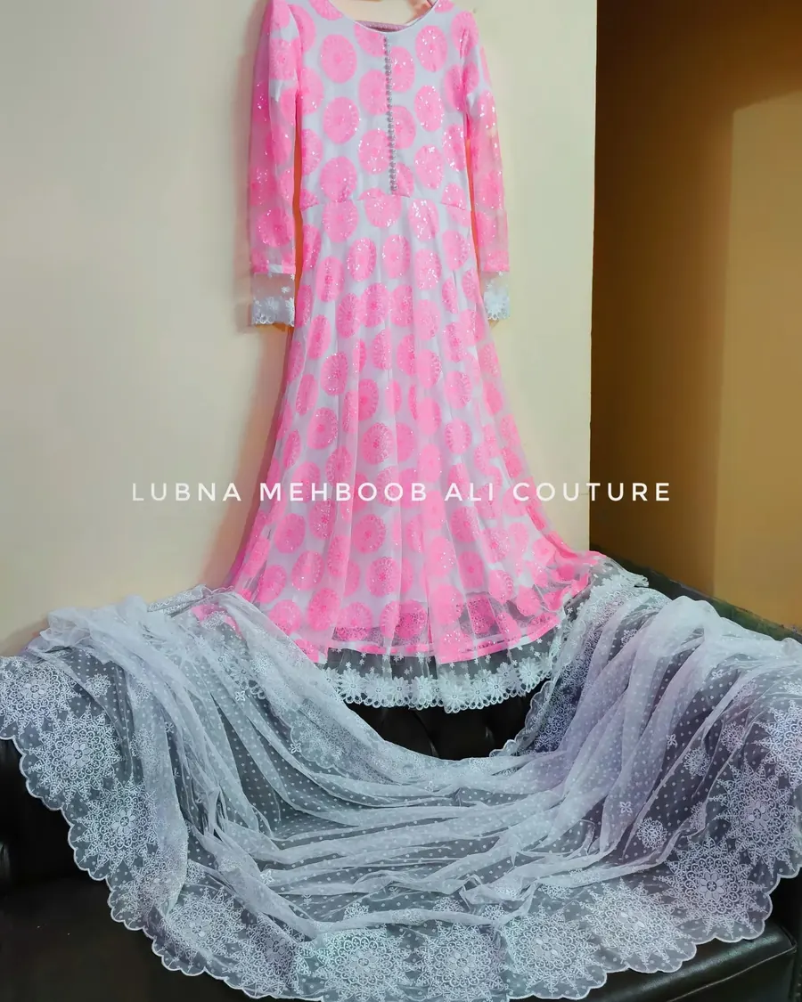 Pink Waterfall Sequin Frock, photo 2 of 2