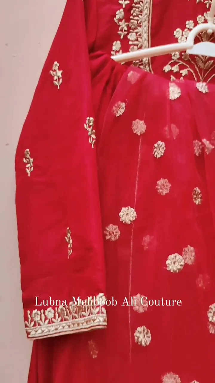 Red Sharara Set, photo 3 of 4