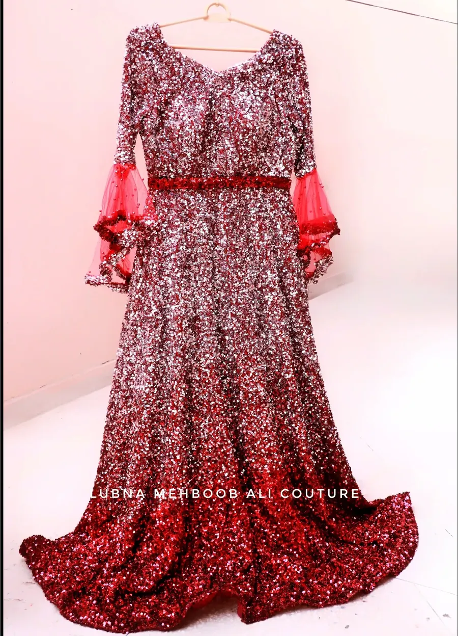 Rose Sequin Maxi, full-length shimmery sequin maxi