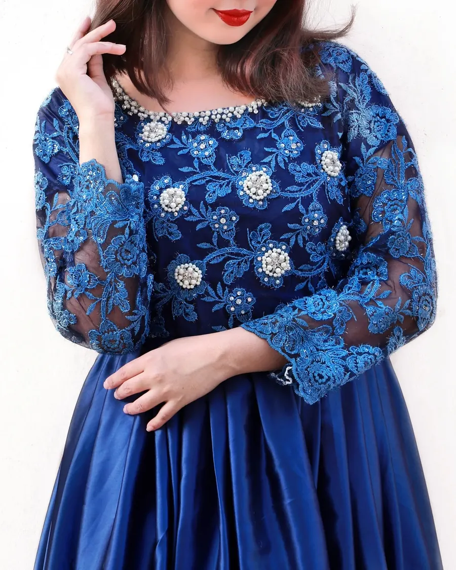 Royal Blue Tail Frock, photo 5 of 8