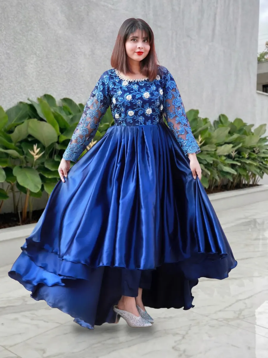 Royal Blue Tail Frock, photo 2 of 8
