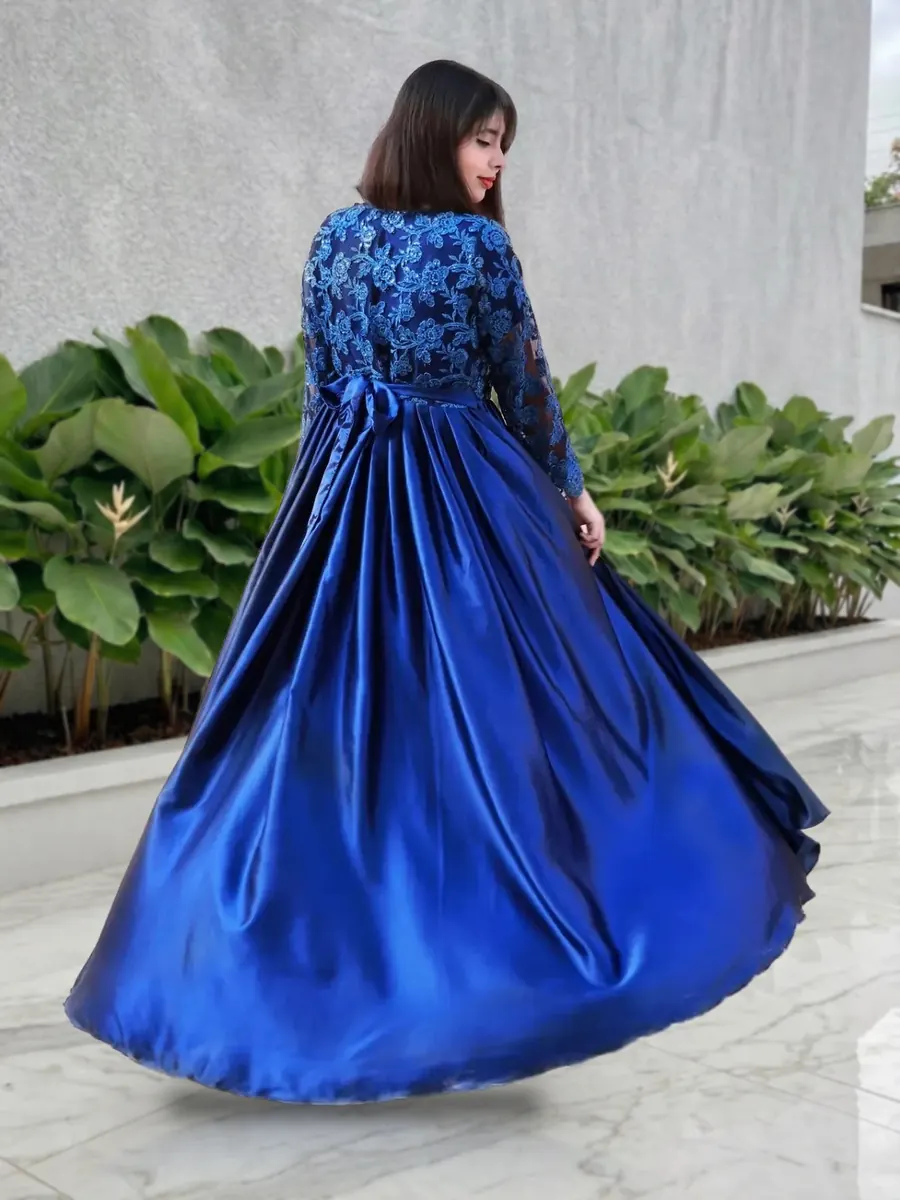 Royal Blue Tail Frock, photo 3 of 8