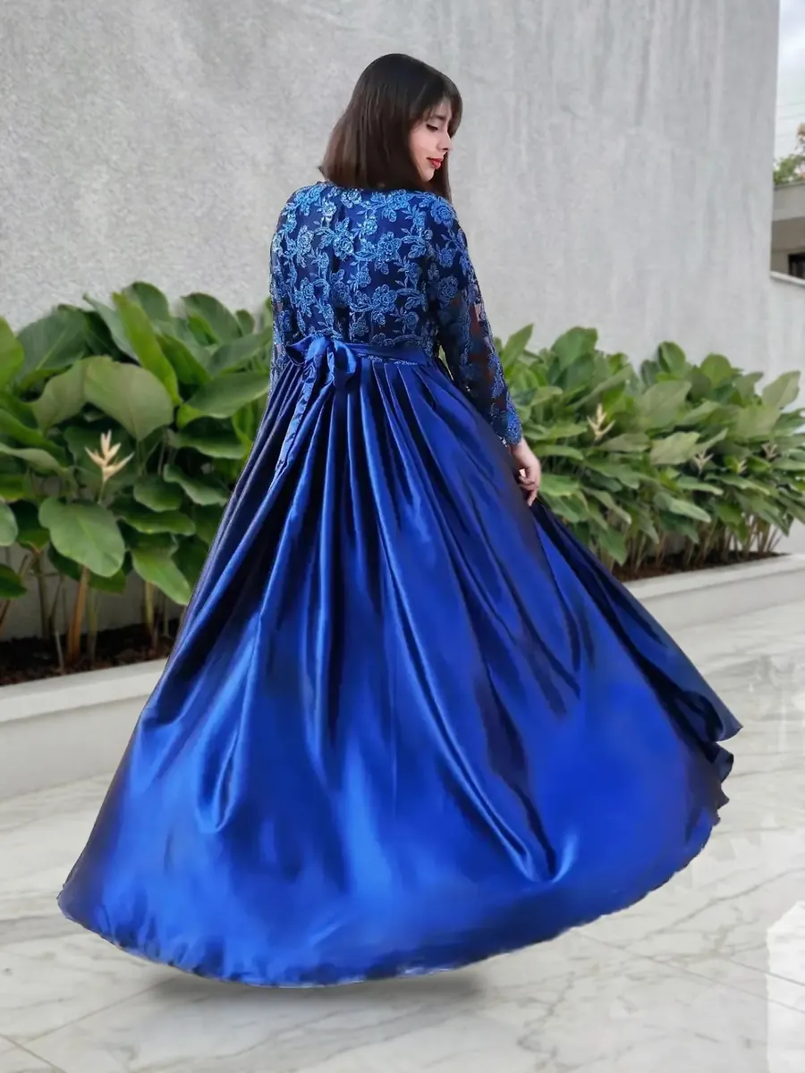 Royal Blue Tail Frock, photo 4 of 8
