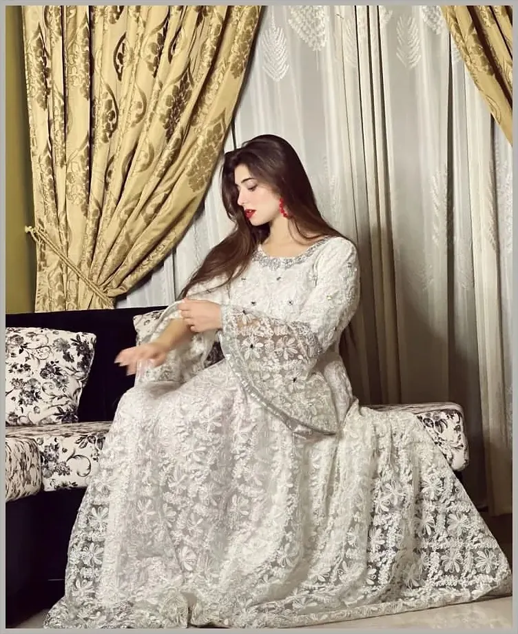Silver Net Three-Piece, soft, feminine embroidered three-piece