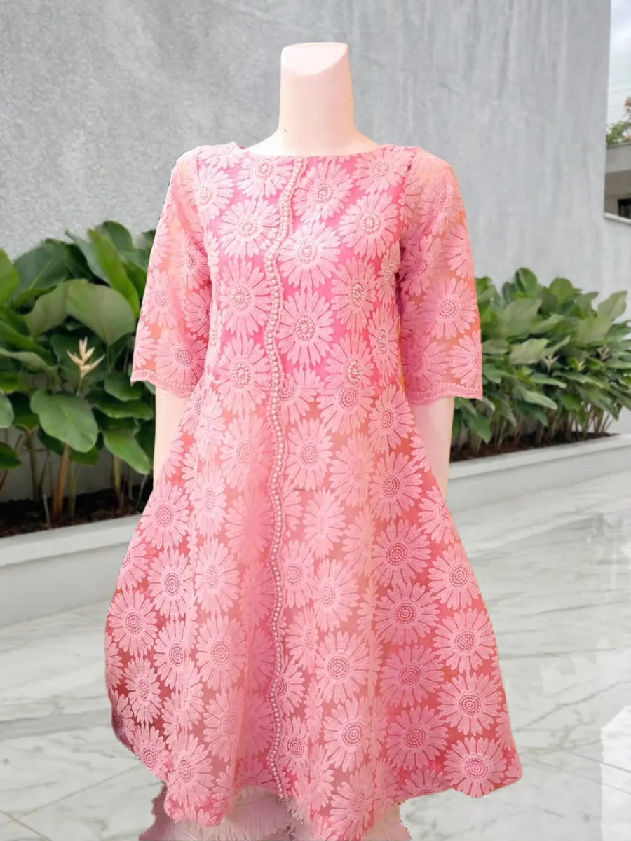 Soft Pink Pearl Frock, photo 3 of 6