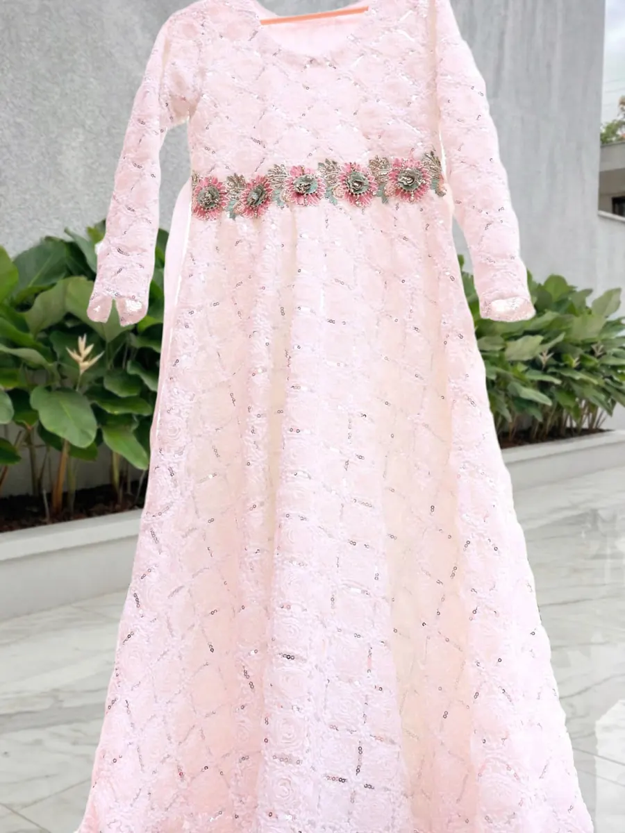 White Lilly Net Frock, photo 2 of 4