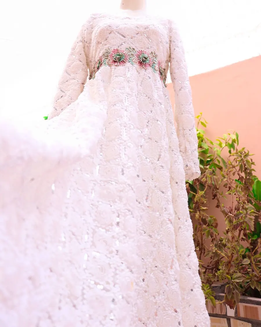 White Lilly Net Frock, photo 4 of 4