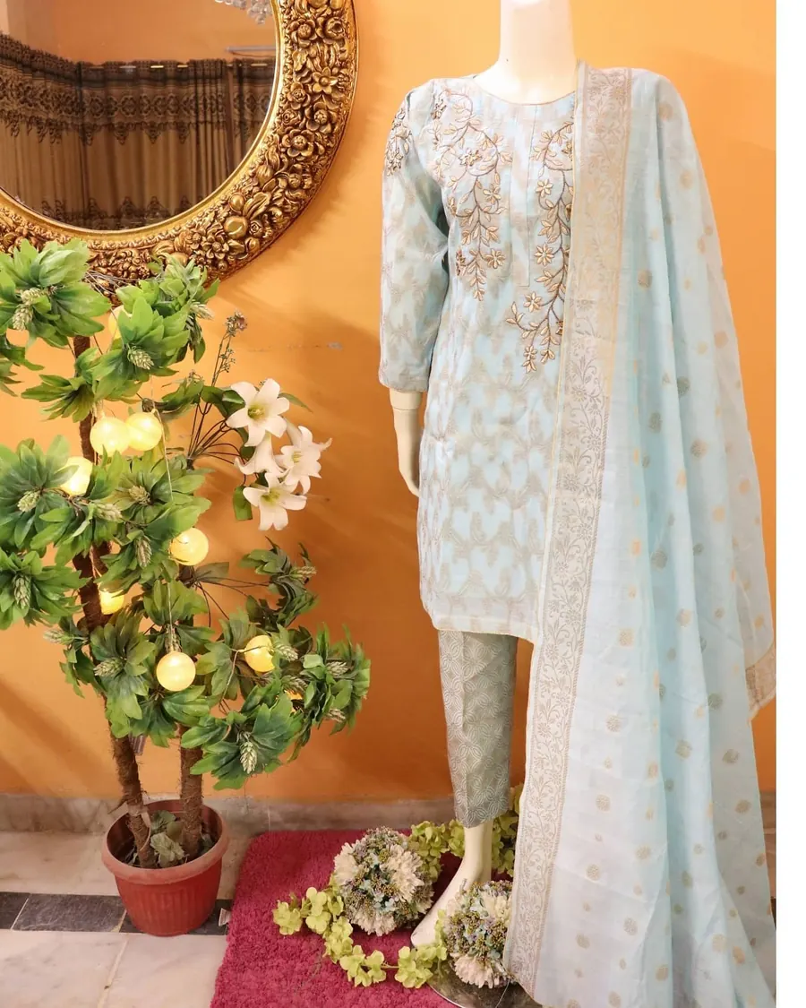 Zari Paper Cotton Suit, photo 5 of 6